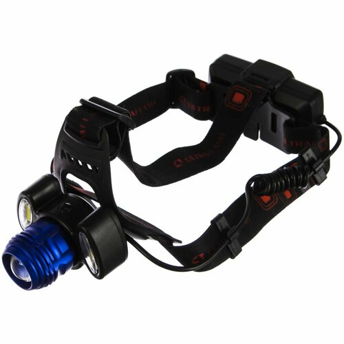 Аккумуляторный налобный фонарь Ultraflash E1334 4 Вт, синий /черный 13904 налобный фонарь ultraflash 13904 e1334 черный