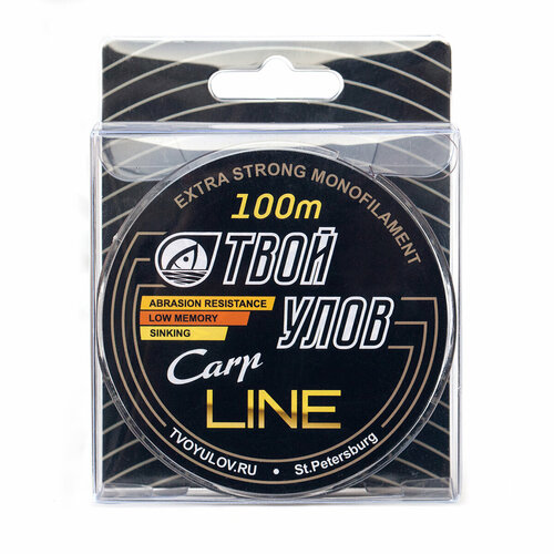 фото Леска твой улов carp line 100 м, 0.4 мм, 12.32 кг