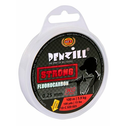 фото Леска монофильная wft penzill fluorocarbon strong 100/025