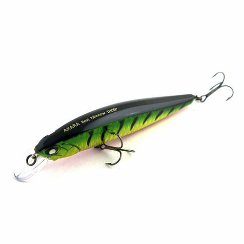 фото Воблер akara best minnow 110sp, цвет a99, вес 17 гр (воблер на щуку, судака, окуня)