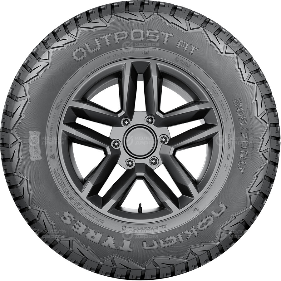 Автошина r17 23565 nokian tyres outpost at 108t xl лето t431999, NOKIAN T431999 (1 шт.) - фотография № 6