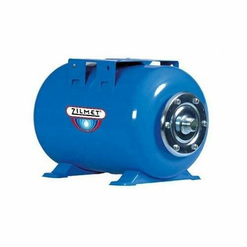 Гидроаккумулятор горизонтальный синий Zilmet ULTRA-PRO - 24л. (PN10, мемб. бутил, фланец нерж. ст)
