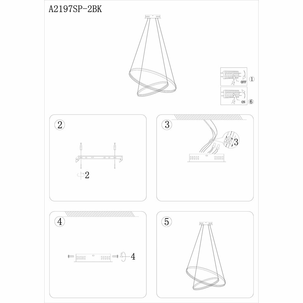 Подвесная люстра Arte Lamp FRODO A2197SP-2WH - фото №10