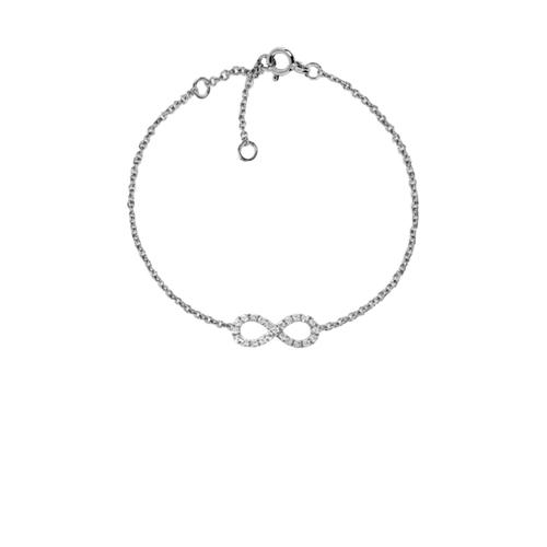 Браслет Crivelli, белое золото, 750 проба, бриллиант, длина 18.5 см.