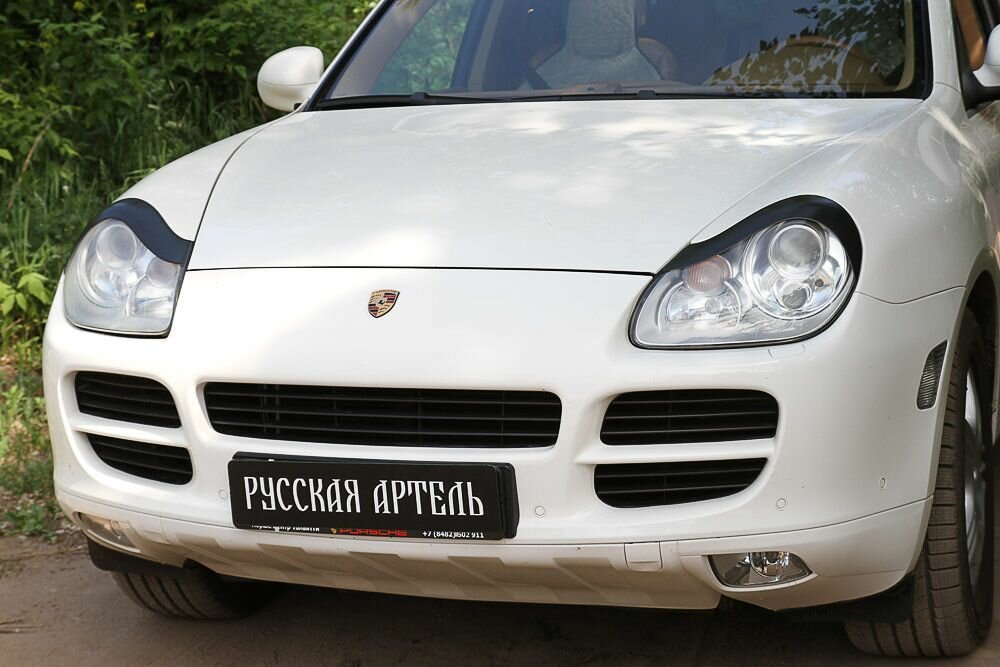 Реснички на фары для Porsche Cayenne 2002-2010 — фото 6