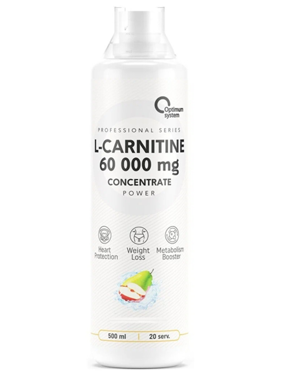 Optimum system L-carnitine Concentrate, вкус яблоко-груша (500 мл.)
