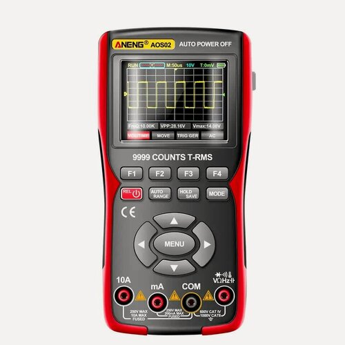 Изображение товара Осциллограф Aneng AOS02, цифровой, портативный, USB-подключение, цветной дисплей