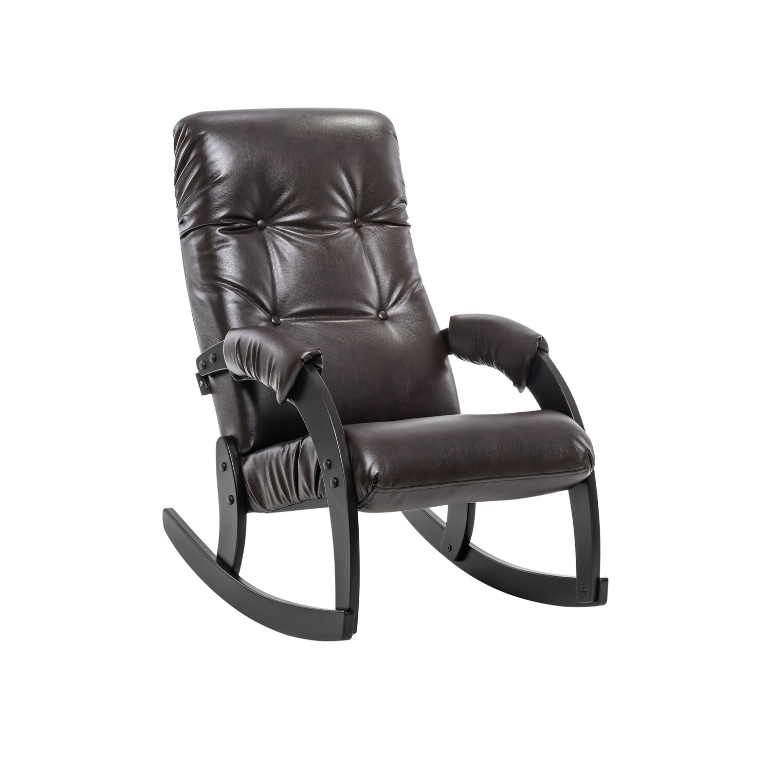 фото Кресло-качалка Мебель Импэкс Модель 67 шпон Венге/Экокожа Oregon perlamutr 120