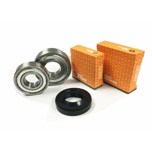 Ремкомплект бака стиральной машины (подшипники CRAFT BEARINGS 6202-ZZ, 6203-ZZ; сальник 22x40x8/11.5) ремкомплект подшипников 6202 6203 и сальник 22x40x8 11 5 подшипники для стиральной машины indesit