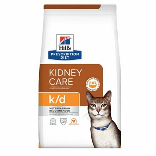 Hill's PD k/d Kidney Care Корм для кошек профилактика заболеваний почек с курицей 1,5 кг