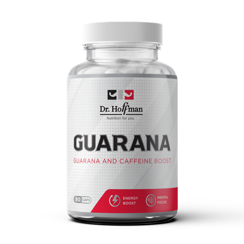 Dr.Hoffman Guarana 600mg 90 caps, Гуарана 600 мг, Экстракт гуараны, Кофеин, 90 капсул