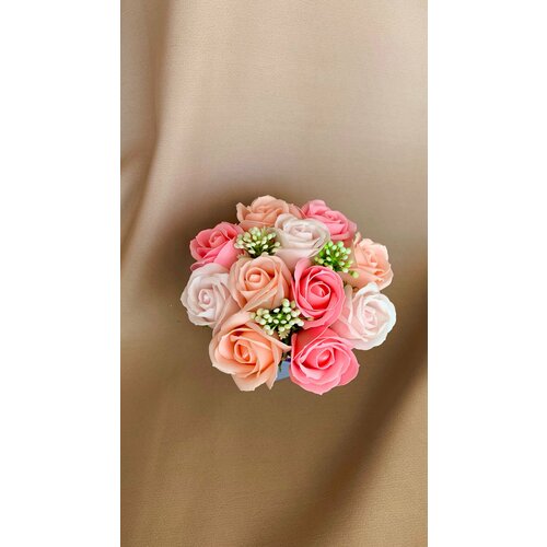 Цветы из мыла букет из мыльных роз