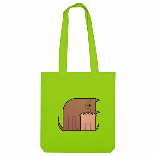 фото Сумка шоппер us basic, зеленый