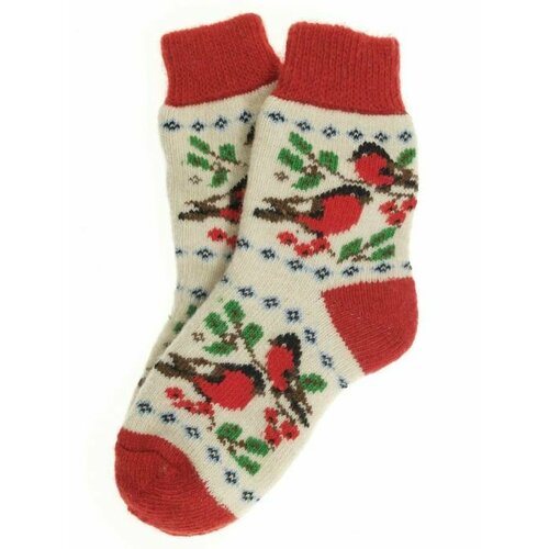 Женские носки Рассказовские варежки, размер 36/40, красный, белый