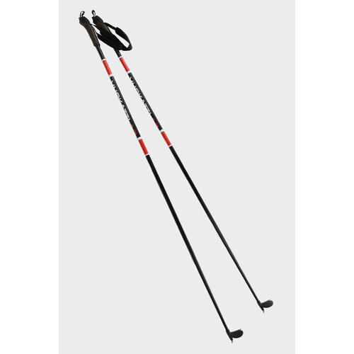 Палки лыжные беговые VUOKATTI 170 см Black Red гибрид