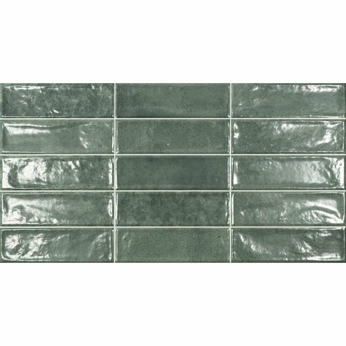 Настенная плитка Ecoceramic Pool Green 31,6x60 см (1.52 м2) плитка ecoceramic harlequin lagoon 7x28 см new