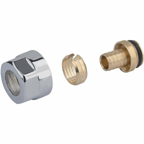 Соединитель обжим-B 16 х 22 - 34 ЕК хромированный для PEX труб 6345₽