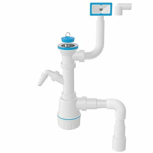 Сифон 1 1/2-40/50 с переливом(1036)