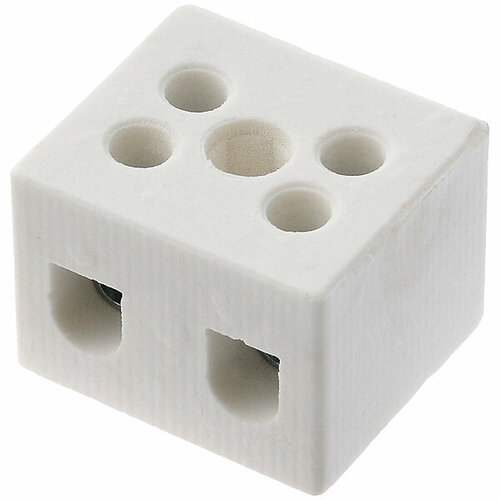 Клеммник 1070006/5086 керамический 10 кв. мм 2 пары контактов винтовой 1000 град. С ONKA (3 шт. в комплекте)