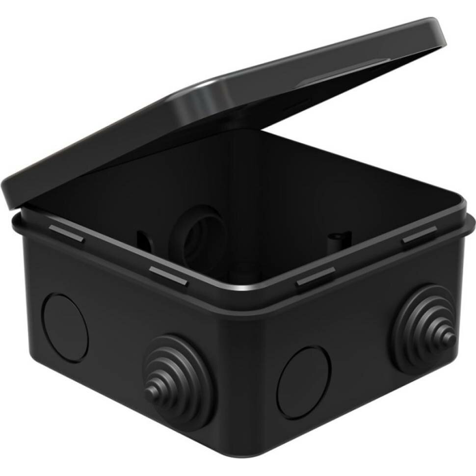 Распределительная коробка GREENEL наружного монтажа 100x100x50мм IP54 (48шт) цвет-черный GE41256-05