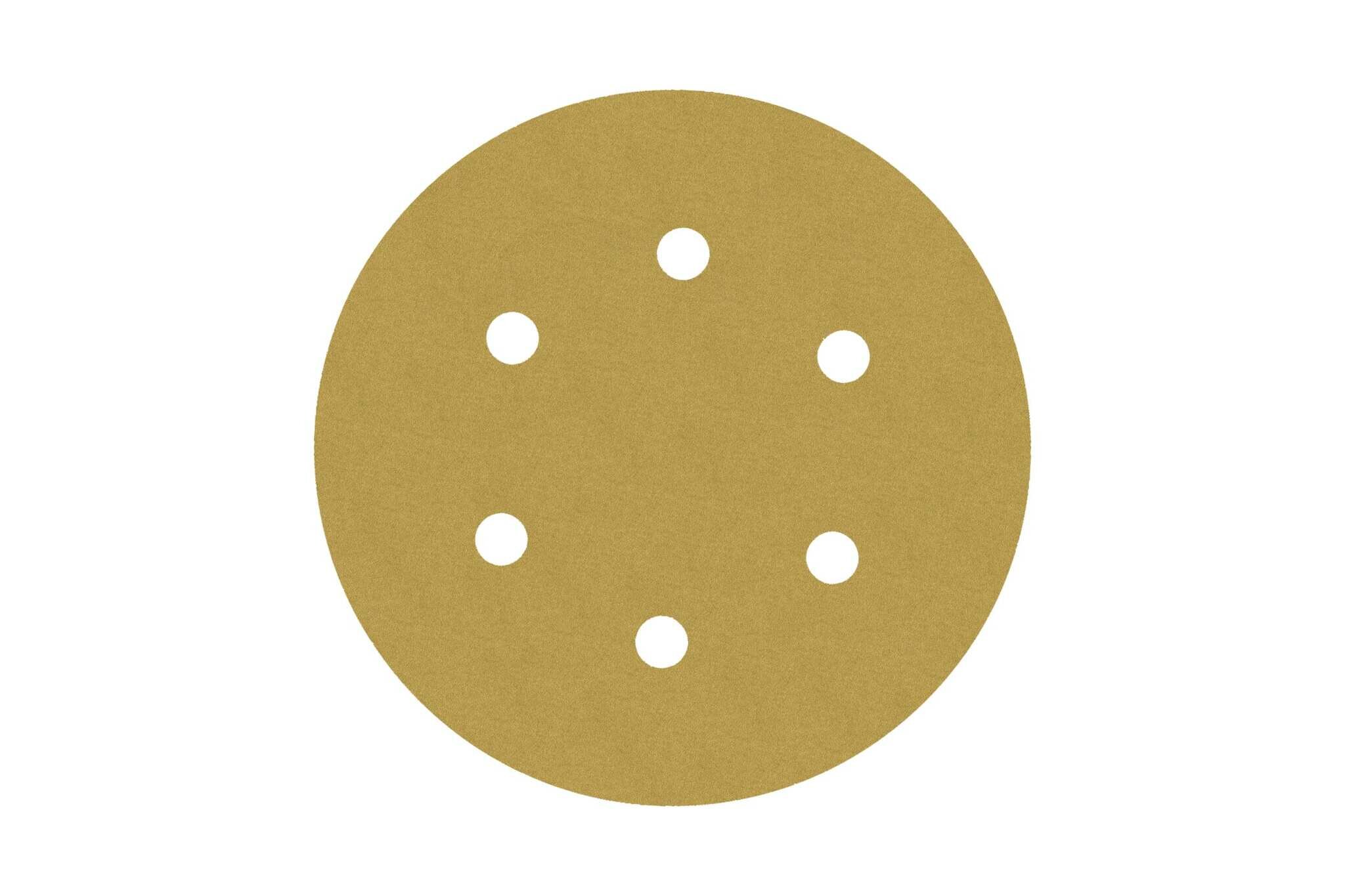 NAPOLEON Круг шлифовальный на липучке PAPER GOLD (5 шт; 150 мм; 6 отверстий; P320) NAPOLEON npg5-150-6-320