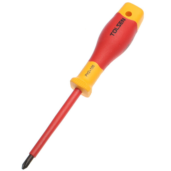 Отвертка VDE, GS PH2х100мм до 1000В Tolsen V30402
