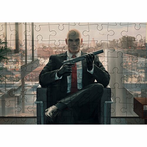 Пазл Картонный 38x26 см, размер А3, 300 деталей, модель Hitman 10