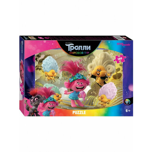 Пазл 160 эл. Trolls - 2 (DreamWorks) арт.94108, Степ Пазл пазл trolls 2 dreamworks 104 детали