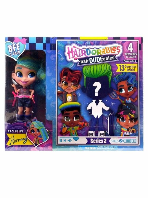 Hairdorables Кукла Harmony Мальчик и девочка Сладкая парочка 23775/23776