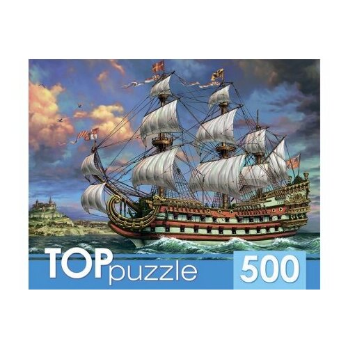 Пазлы 500 элементов Парусник в море TOPpuzzle ХТП500-6831