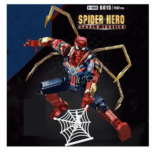 Конструктор Super Hero Супергерои Spider man Человек паук 1132 деталей конструктор супергерои мстители человек паук 1132 деталей
