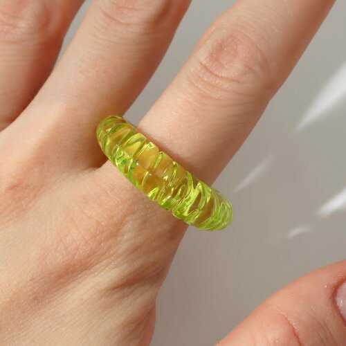 Кольцо ТероПром, размер 17, зеленый кольцо теропром стекло размер 17 зеленый