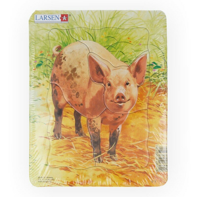 Пазл LARSEN Рисунки животных Свинья V1/2 78645