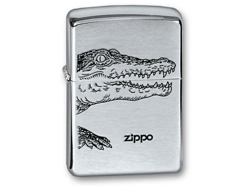 Набор зажигалка и чехол 200 alligator-LPLB ZIPPO - фотография № 2