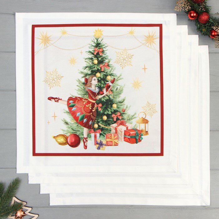 Новый год. Набор салфеток Этель 