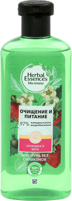 Шампунь Herbal Essences белая клубника и сладкая мята