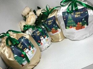 Мешок для упаковки новогодних подарков уп-ка 4 шт