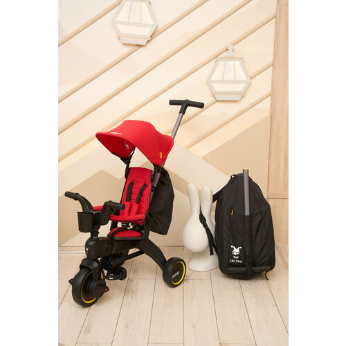 фото Трехколесный складной велосипед doona liki trike, flame red, полная комплектация