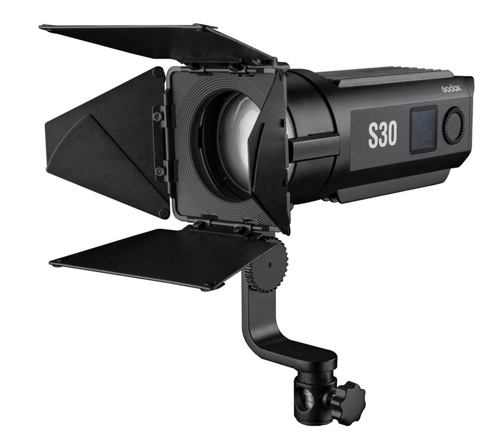 Осветитель Godox S30, светодиодный, фокусируемый, 30 Вт, 5600К, питание от USB