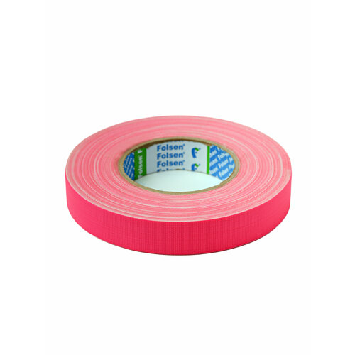 Gaffer tape флуоресцентный Folsen Premium FL 24мм х 50м, Розовый