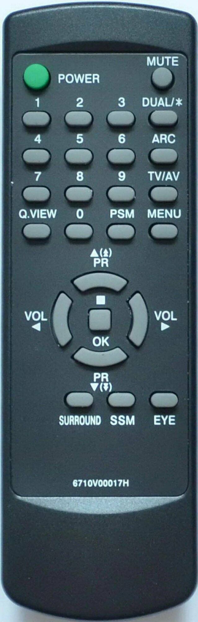 Пульт LG 6710V00017H для телевизора CT-20ET, CT-29K30E, CT-20T30E, CF-14S10X, CF-16S12E, CF-21D33E, CF-21S10EX