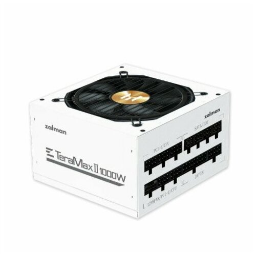 Zalman БП ZM1000-TMX2 W <1000W, ATX v3.0 GEN 5.0, EPS, APFC, 12cm Fan, FCM, 80+ GOLD, Retail> блок питания 1000w zalman teramax ii white zm1000 tmx2 wh