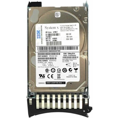 Жесткий диск IBM 9TE066-039 300Gb 10000 SAS 25 HDD 1499000₽