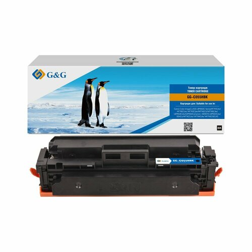 G&G Картридж , GG-C055HBK Canon 055H черный 7.6k с чипом supermicro chassis mounting rails cse pt26l b 26 0 to 35 9rail set for 4u 16 8w 742 743 745 942 black