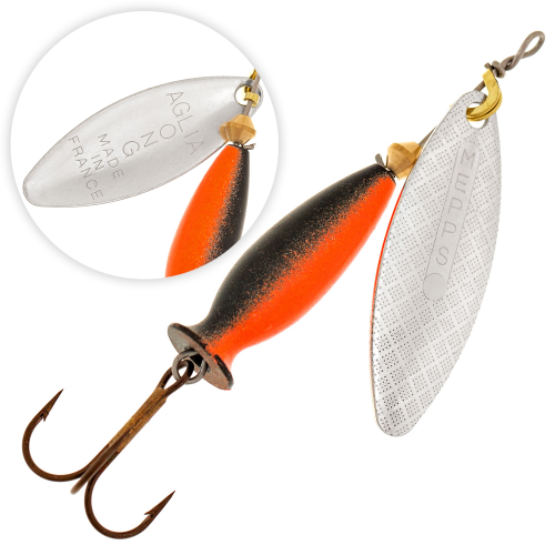 Блесна вращающиеся Mepps Aglia Long Heavy №1 8гр. #AG NR/OGE