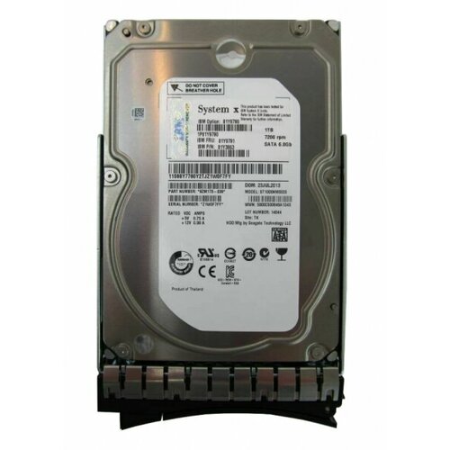 Жесткий диск Lenovo 81Y9791 1Tb 7200 SATAIII 3.5