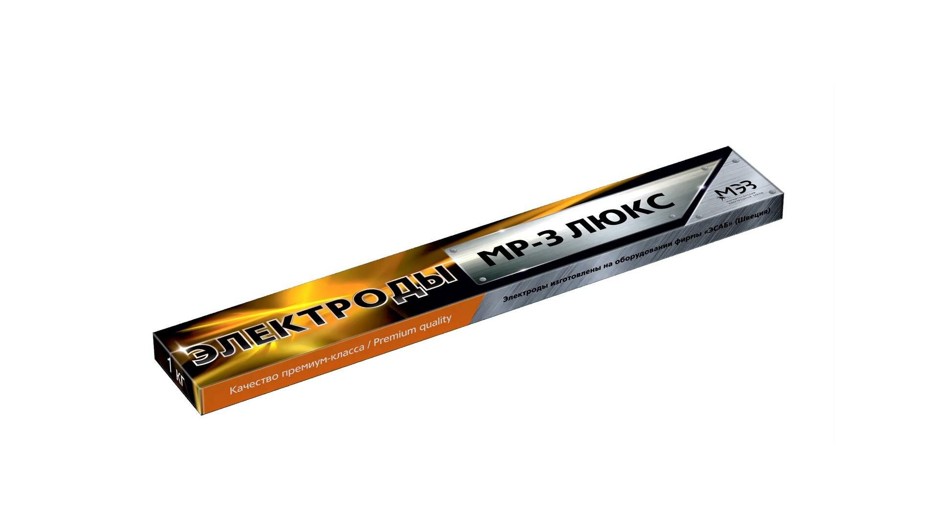 фото Электроды МЭЗ МР-3 люкс ф 4,0 мм х 450 мм (1,0кг)