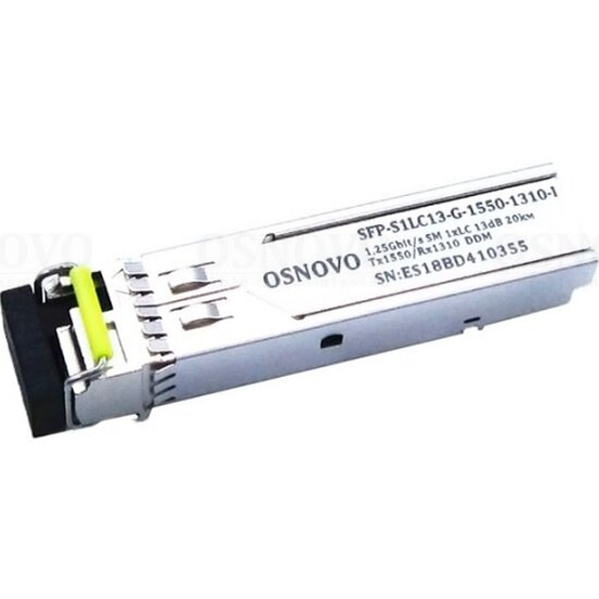 Оптический SFP Модуль промышленный OSNOVO SFP-S1LC13-G-1550-1310-I