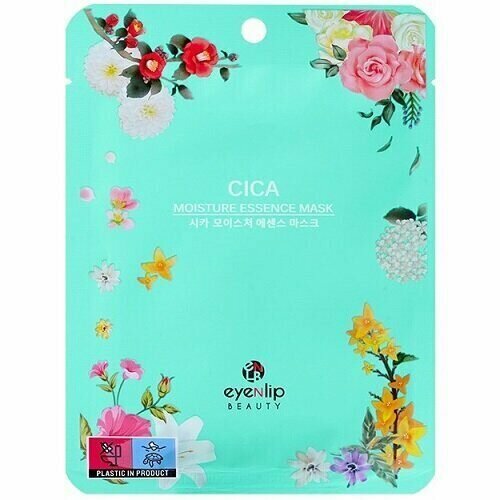 Тканевая маска с экстрактом центеллы азиатской Eyenlip Cica Moisture Essence Mask тканевая маска для лица с экстрактом кокоса eyenlip super food coconut mask