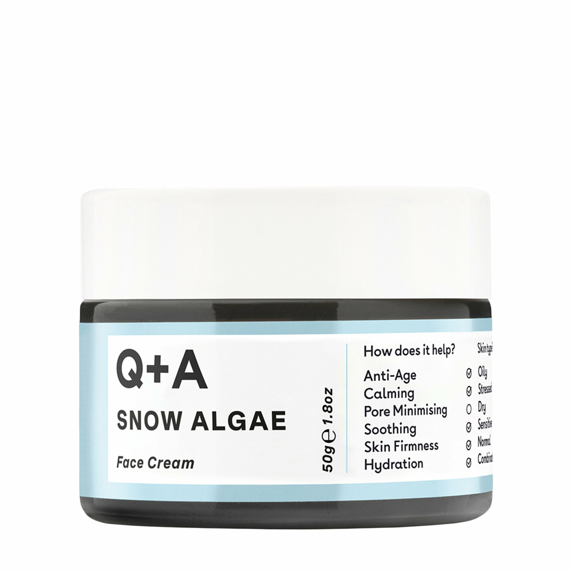 Q+A Питательный крем для лица Snow Algae 50 гр
